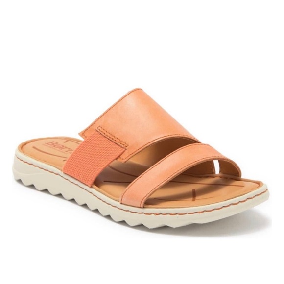 NIB Born Oceana Leather Slide Sandal Orange - Picture 8 of 15